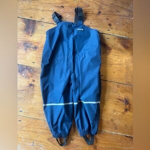 Patagonia Blue torrentshell Toddle Overalls 2T